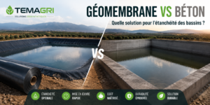 Géomembrane vs béton expliqué par TEMAGRI