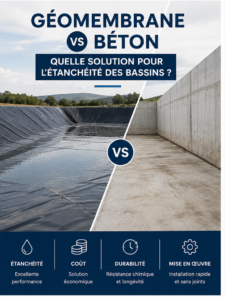 TEMAGRI Géomembrane vs béton : quelle solution pour l’étanchéité des bassins ?